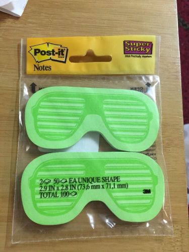 3M Post It Super Stickly Bow Tie Notes 2pk Green Write Office School Supply New