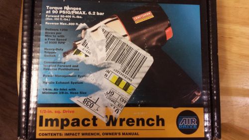 CRAFTSMAN PROFESSIONAL 1/2&#034;  IMPACT WRENCH  19905  --  NEW
