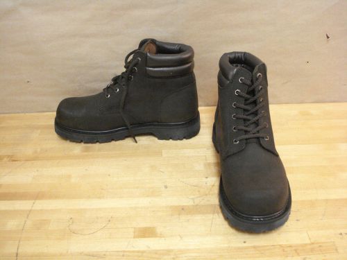 N-Step 146-20981 Classic Steel Toe Work Boot, Size 10, Brown | (76C)