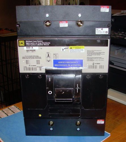 Square D  MHP260006M Molded Case Switch 600 Amp Take out Never Energized 240/480