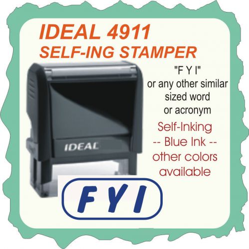 FYI, Self Inking Rubber Stamp 4911 Blue Ink