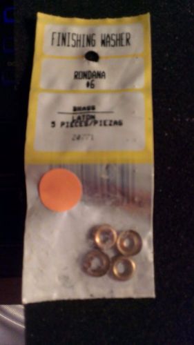 #6 Brass Finishing Cup Washer 20771
