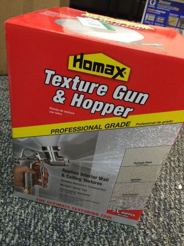 NEW HOMAX TEXTURE GUN HOPPER 5L *MISSING ONE TIP
