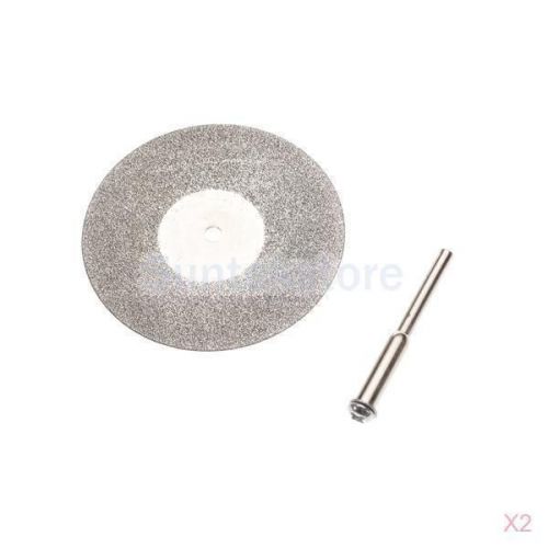 2x tz 2&#034; 50mm diamond cut off disc wheel rotary tool fits for dremel drill for sale
