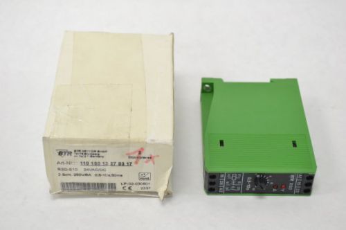 New btr 110 160 13 27 03 17 relay module 0.5-10 second timer 24v-ac b224732 for sale