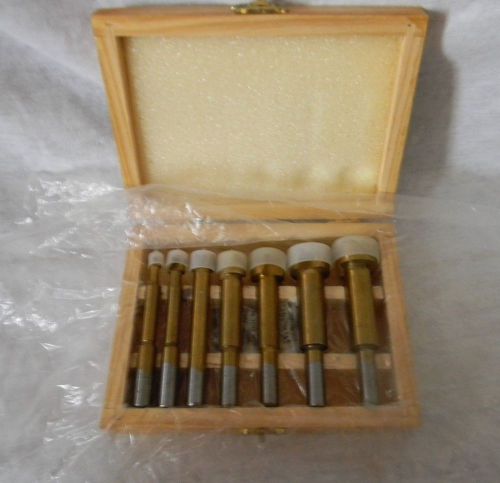 Hole boring drill bit set &#034;professional woodworker&#034; 1/4&#034; -1&#034; in wooden case nice for sale