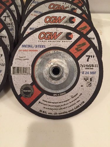 10 CGW Grinding Wheels 7&#034; Type 27 Angle Grinder