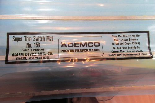 Ademco Pressure Switch Floor Mat 30&#034; x 11&#034; Model 158 Alarm Detection Sensor N.O.