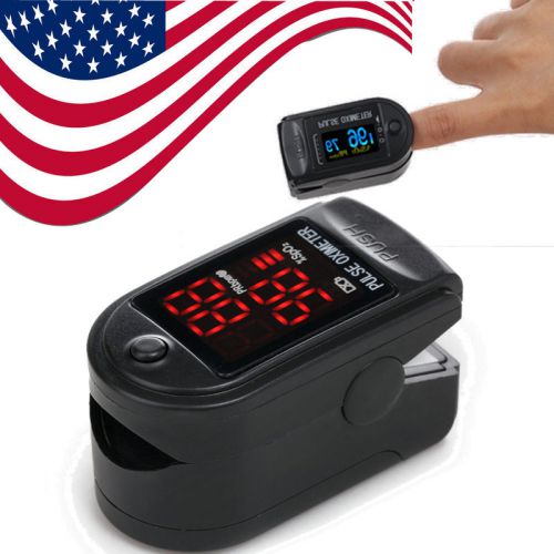 USA seller CE&amp;FDA CMS50DL Fingertip Pulse Oximeter,SPO2,PR Monitor Black