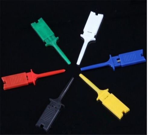 10 pcs practical novelty test clip mini grabber smd ic hook probe jumper us1 hf for sale