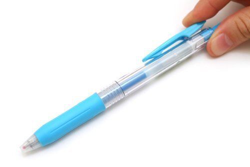 Zebra Sarasa Push Clip Gel Ink Pen 0.4 mm Light Blue Ink