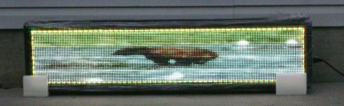 Full color led video display 7.62mm  sign - 10&#034; x 48&#034; for sale