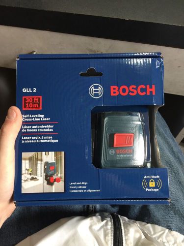 Bosch gll 2-45 self-leveling cross-line laser level new! free ship for sale