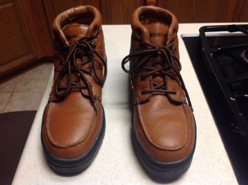 Wolverine Leather Lace-up Boots Stock#WD-8404 ASTM F-2413-05 Steel Toe