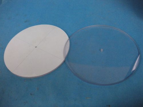 GE Brand Plexiglass Discs 9&#034; Diameter Lot of 2