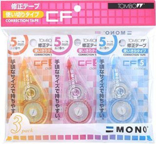 Tombow - MONO Correction Tape 3 color 3P pack KCA-321