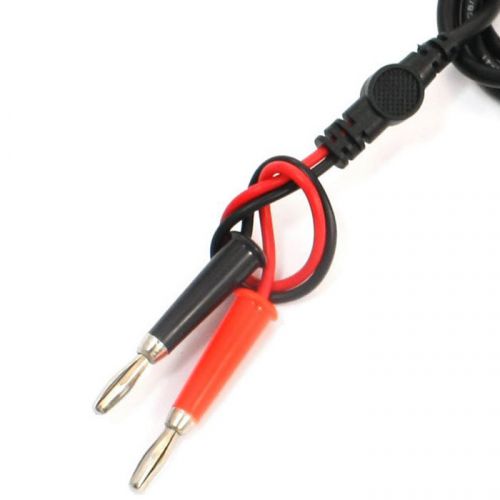 Multimeter Dual Test Hook Clip to Male Banana Plug Cable 4ft 4 in 1 WA