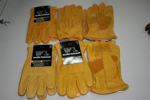 6 pairs Wells Lamont heavy duty Leather Work Glove Premium Xtra Large Cowhide XL