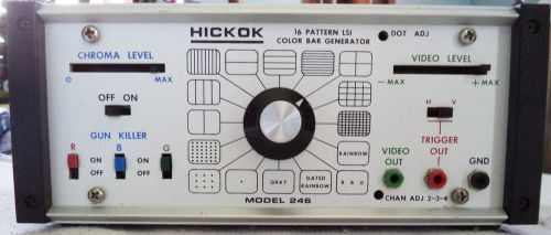 Used Hickok 16 Pattern LSI Color Bar Generator Model 246  N/R