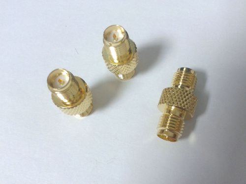50pcs copper RP-SMA Jack to Jack female (male pin)  straight connector