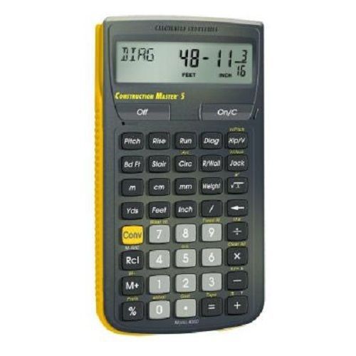 Construction Master 5 Calculator - by Calculated Industries - model #4050