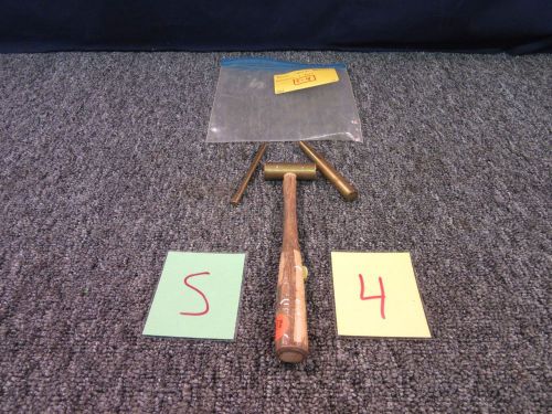 4 oz BRASS HAMMER 5/16 3/16 PUNCH NON-SPARKING WATCH JEWELRY TOOL REPAIR SHOP