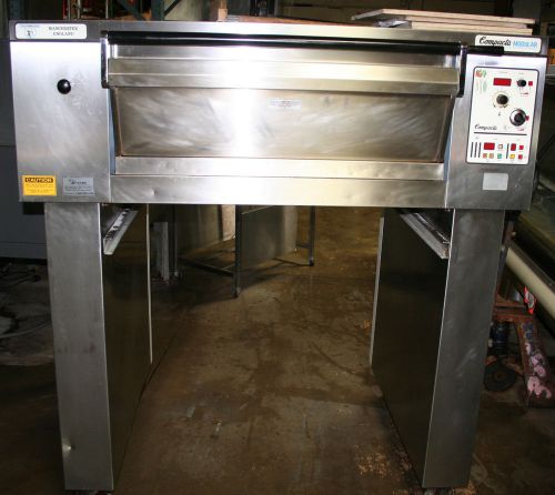 used Tom Chandley Compacta Pizza Oven with Steam Model A6MK4MTS1-2-8 Single Deck