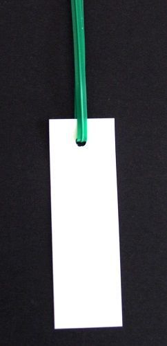 Blank plastic tags, twist-tied tags, plant labels, industrial labels, (250 tags) for sale