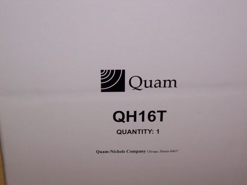 NEW IN BOX QUAM-NICHOLS QH16T Paging Horn,16W,25/70v XMFR