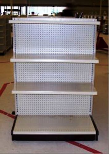 Gondola shelving endcaps metal end used store fixtures dollar discount / grocery for sale