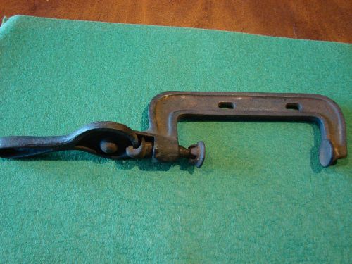 Vintage C clamp with cam hold down woodworker