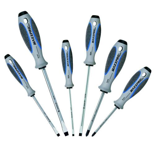 Witte maxxpro plus micro fiber handle screwdriver assortment 6pc hand tool set for sale