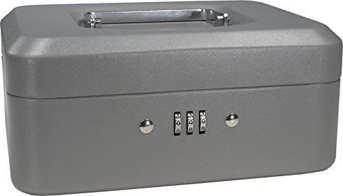 Barska 8-inch cash box with combination lock for sale