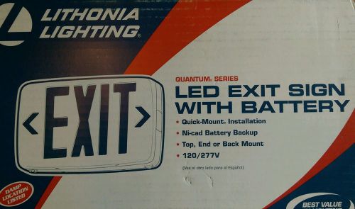 Lithonia lighting LED Exit sign w/battery
