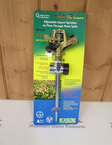 Impulse Sprinkler 90&#039; ~ 360 Degree ~ Valve &amp; Sprinkler