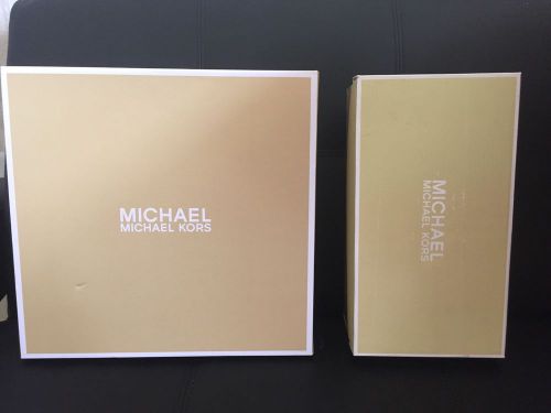 Michael Kors Box Shoe Carboard Gold New