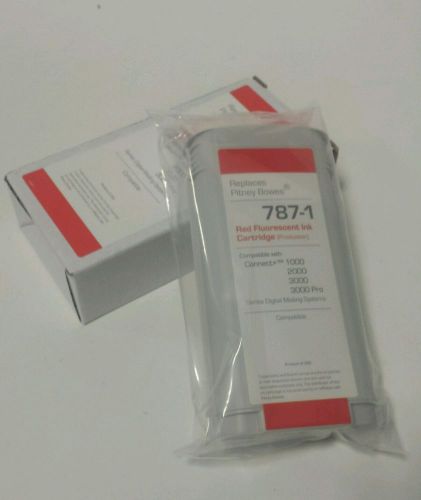 Pitney bowes 787-1 premium quality compatible red postage ink max volume for sale