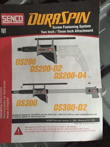 Senco Duraspin Screw Fastening System DS200 DS300