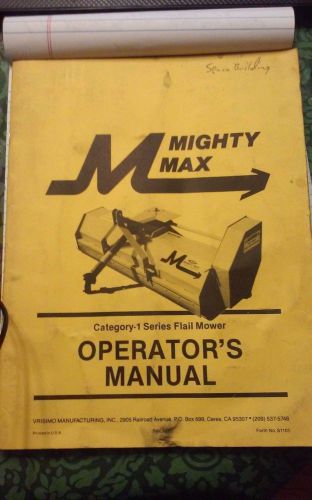 Mighty Max Flail Mower Category 1-Series