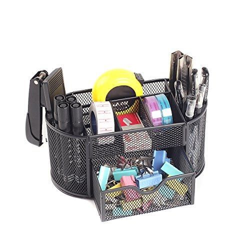 Mocreo? multi-functiona pens holder pencil pouch desk organiser (black) for sale