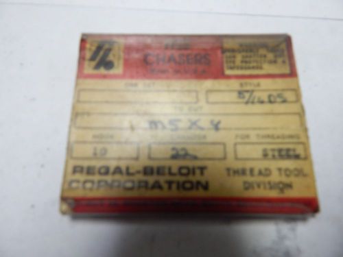Regal-Beloit M5 x .8 Style 5/16DS Thread Chasers set of 4