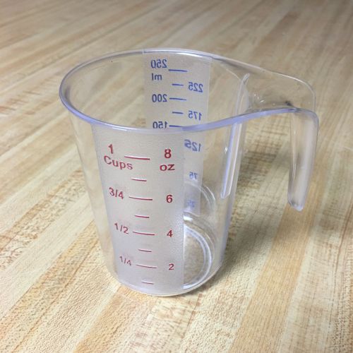 Measuring polycarbonate clear cup 1 pmcp-25 commercial domestic kitchen qt/liter for sale