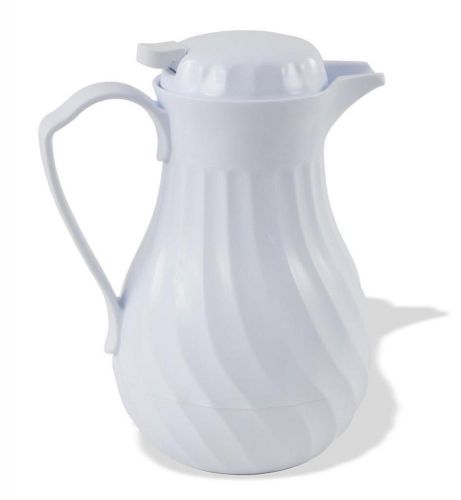 Crestware ~ sc64w ~ swirl coffee carafe ~ 64-ounce ~ white ~ commercial quality for sale