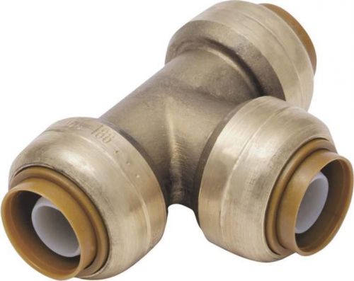 2 SharkBite 1/2&#034; Tee Quick Connect Brass Push Fitting Coupling