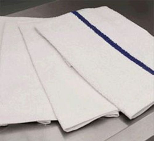 48 4 dozen new striped bar towels bar mops towels cotton a grade 16x19 for sale