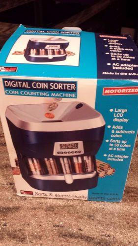 Magnif Motorized Digital Coin Sorter, Coin Counting Machine With LCD Display