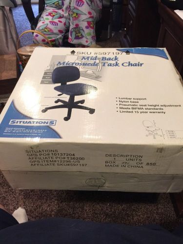 Situations Office Chair Mid Back Microsuede Task Chair New Business Furniture