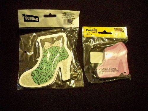 3 pkg Schoolio Shoe Notepads &amp;1 Post-It Notes Shoe Sticky Notes,  Office/School
