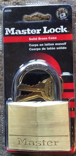 Master lock padlock - model 160d solid brass case - keyed lock for sale