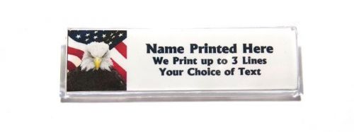 Eagle flag custom name tag badge id pin magnet for boy scouts military patriots for sale